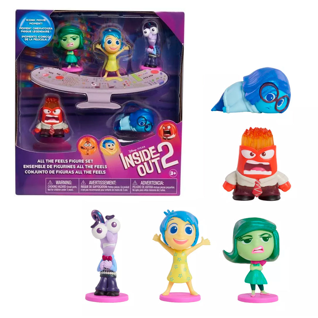 SET DE 5 FIGURAS INTENSAMENTE 2 (INSIDE OUT 2) SET DE 5 FIGURAS INTENSAMENTE 2 (INSIDE OUT 2)